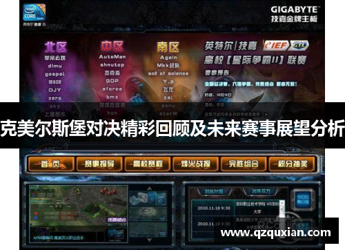 克美尔斯堡对决精彩回顾及未来赛事展望分析